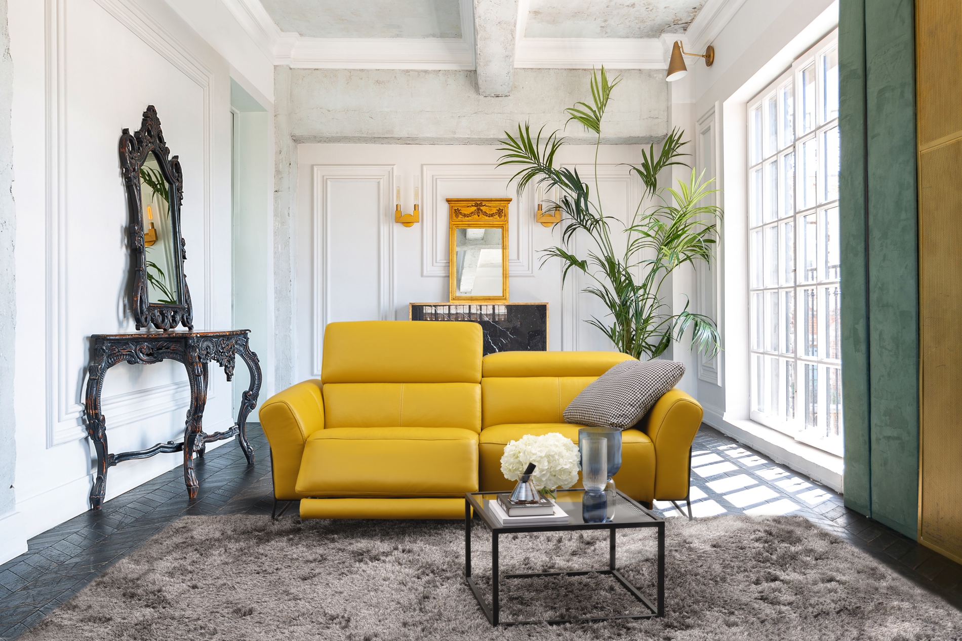 Canapé relax électrique 3 places PRALINE