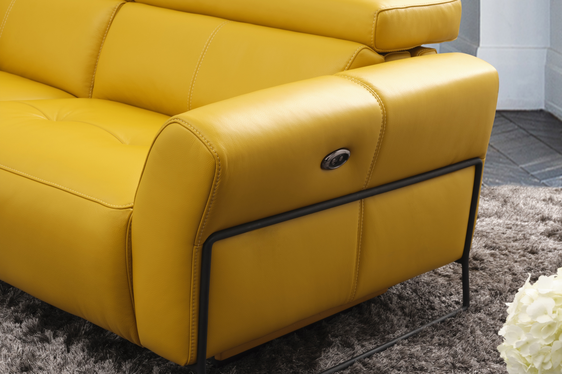 Canapé relax électrique 3 places PRALINE