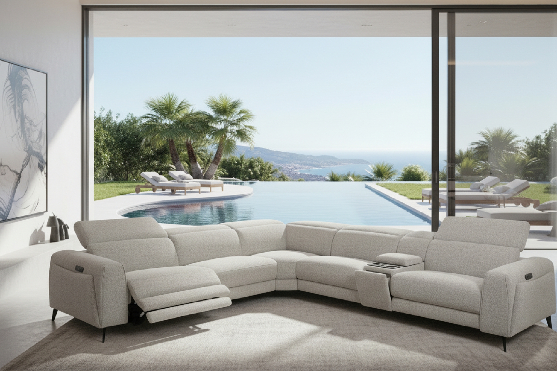 Canapé contemporain confortable CÉLESTE