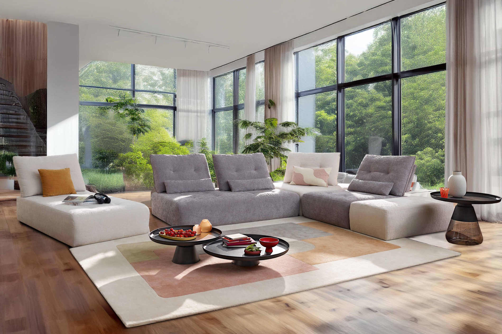 Canapé d’angle modulable LIBERTY