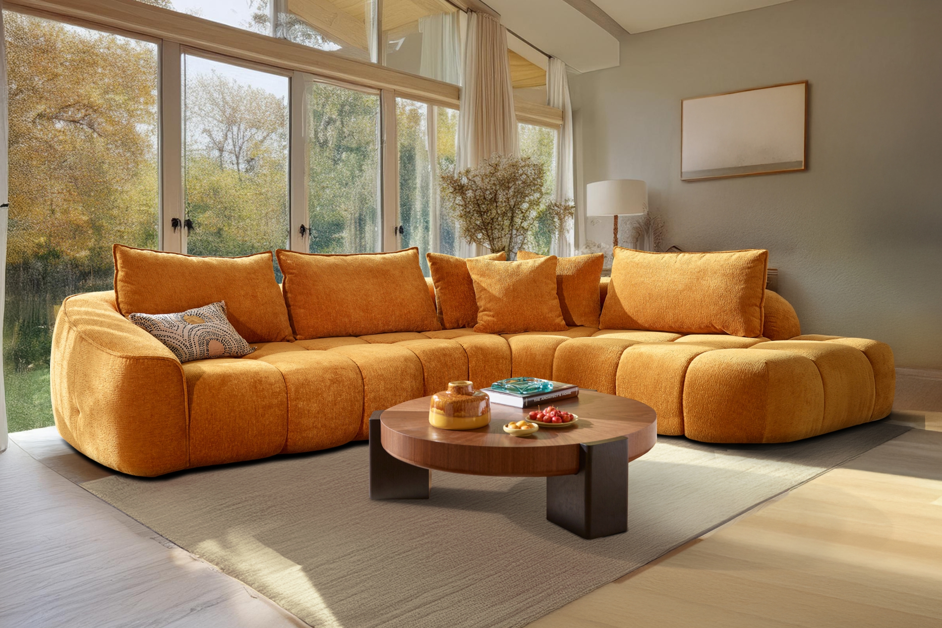 Canape en angle panoramique WAVE